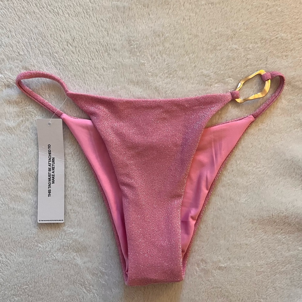Princess Polly Pink Glitter Bikini Bottom